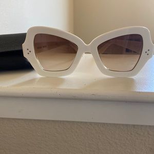 White Celine Sunglasses
